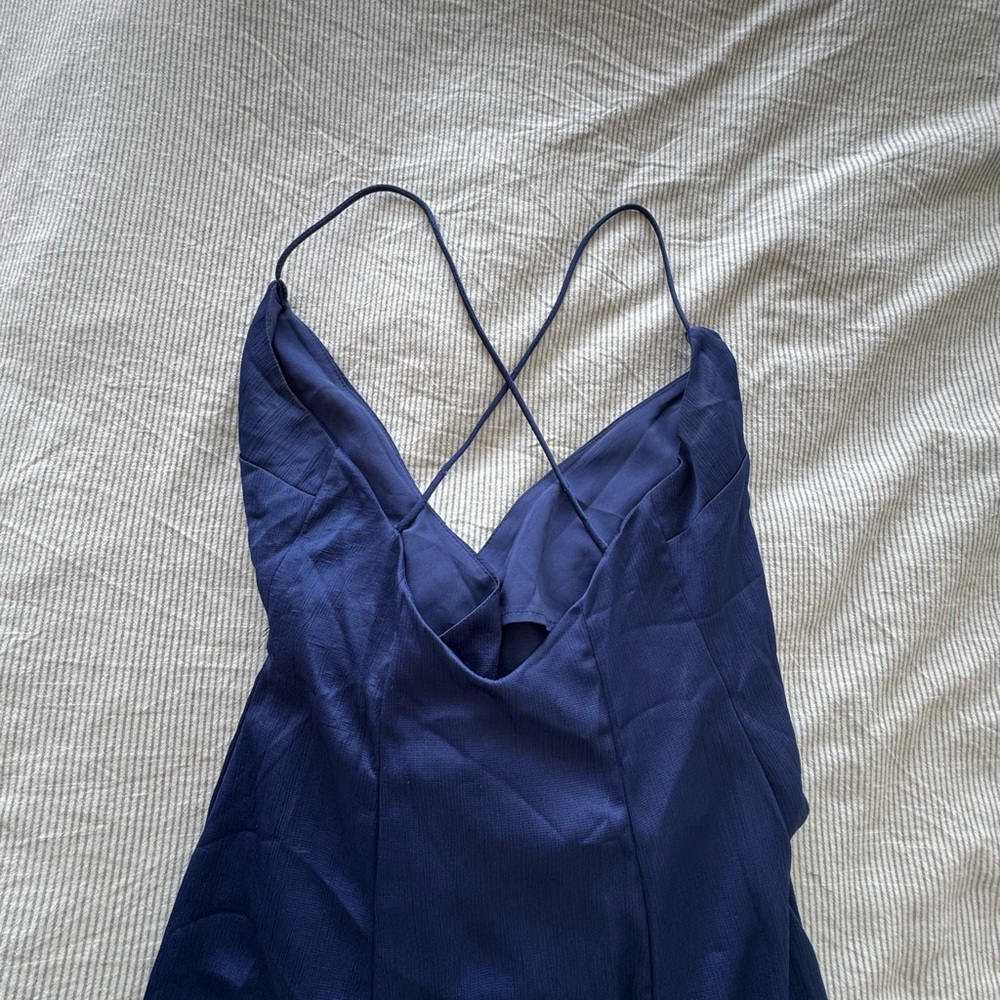 Angel Biba Blue formal wrap dress - Picture 5 of 8